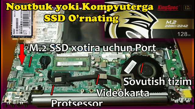 SSD O’rnatish SSD xotira turlari mSATA haqida