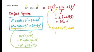 3 – 3 – Special Factoring Formulas (9-46)