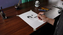The ASMR sound of a drawing – Drawing Enid Sinclair