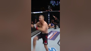 This Justin Gaethje KO is FAST!! #shorts