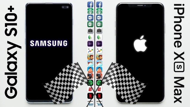 Galaxy S10 vs. iPhone XS Max Speed Test