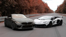 DSC OFF. 800+ л.с. BMW M8 vs 800+ л.с. Lamborghini Aventador SVJ. Битва идеологий