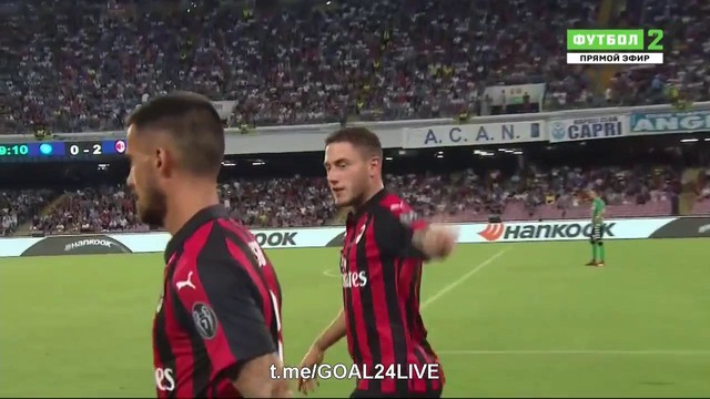 (HD) Наполи – Милан | Итальянская Серия А 2017/18 | 2-й тур | обзор матча