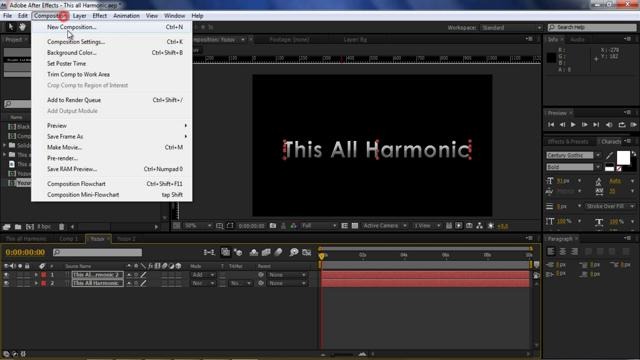 Adobe After Effects (2.This all Harmonic)