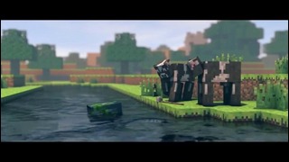 Minecraft Animations-Корова и спрут