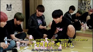 ENG 150608 STARCAST- BTS Lucky Draw – EP 5 (Cup stacking)
