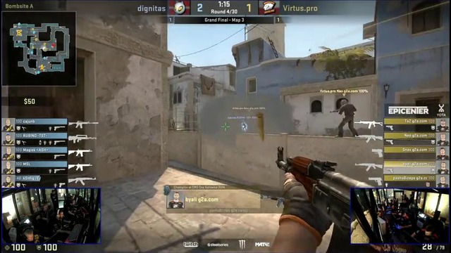 EPICENTER 2016 Grand Final: Virtus.Pro vs dignitas (mirage)