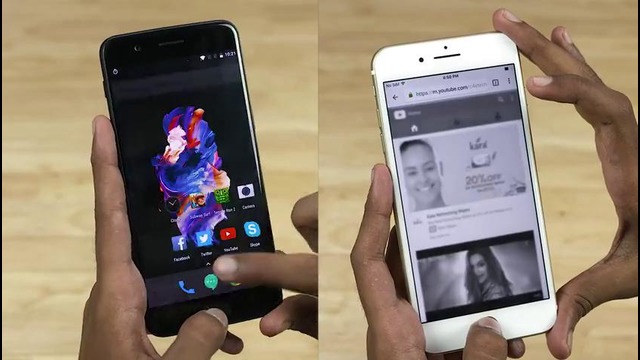 OnePlus 5 vs iPhone 7 Plus – Champion Defeated? Speedtest Comparison