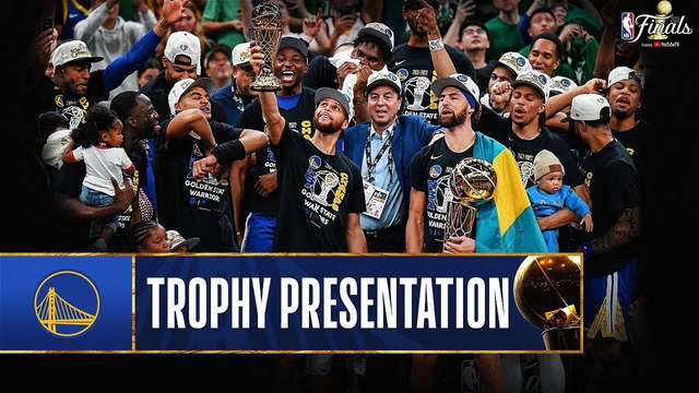 Golden State Warriors Larry O’Brien NBA Championship Trophy Presentation