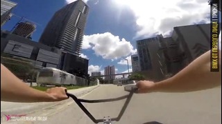 ВМХ от Первого Лица – На Велосипеде по Городу | Трюки BMX от 1 лица с GoPro