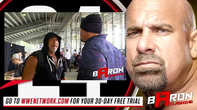 Goldberg meets the Undertaker behind the scenes