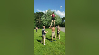 From frontflips to leaps, this acrobat’s skills are unmatched! #celebratingsuccess