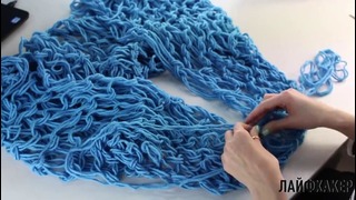 Как связать шарф без спиц – Лайфхакер