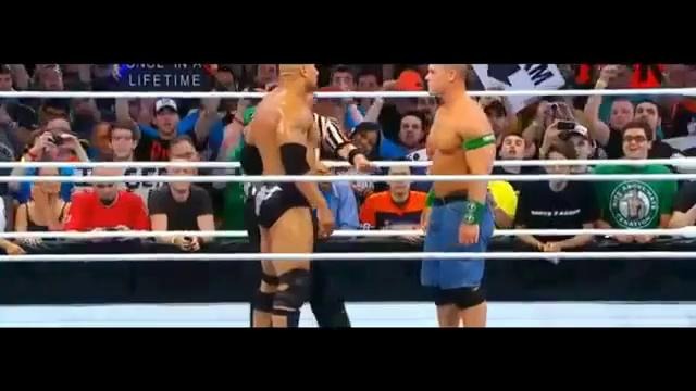 Wrestlemania The Rock vs John Cena