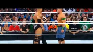 Wrestlemania The Rock vs John Cena