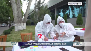 Taqsimlash markazida tibbiyot xodimlariga ish haqi kunlik tartibda to’lab berilmoqda