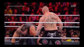 Brock punches Braun FOR REAL