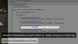 Translate and Rotate – Unity Official Tutorials – YouTube