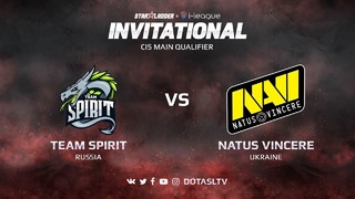 DOTA2: Na’Vi vs Team Spirit (Game 2) CIS квалификация SL i-League Invitational S3