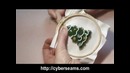 Елочка в стиле Punch needle