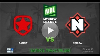 ESEA Mtn Dew League – Gambit vs Nemiga (Overpass)