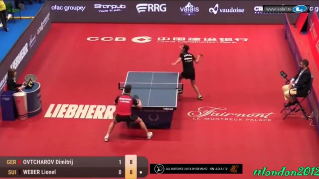 Dimitrij Ovtcharov vs Lionel Weber (2018 – Europe Top 16)