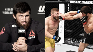 Бой Магомед Анкалаев – Ион Куцелаба / Слова после боя на UFC 254 / Жесткий нокаут