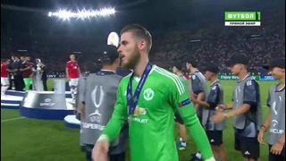 Церемония награждения Реала – обладателя Суперкубка УЕФА 2017