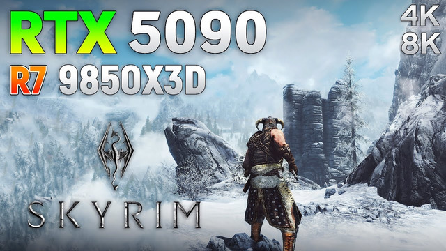 The Elder Scrolls V: Skyrim – 15 Year Old Game on RTX 5090 | 4K & 8K