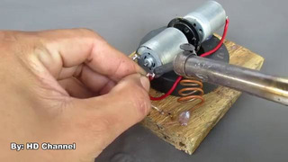 How to make Free energy Mobile Charger generator by DC motor – Science DIY Experimen