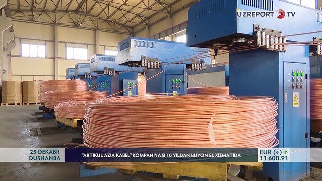 ARTIKUL AZIA KABEL” kompaniyasi 10 yildan buyon el xizmatida