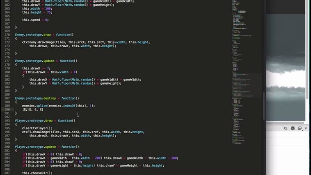 Как создать игру на HTML5 – 17 – Удаление Объекта