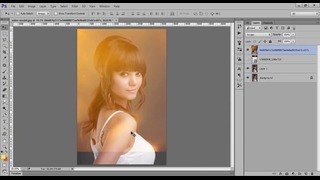 Photoshop Tutorial – Light leaks photo effects on Model