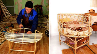 Деревянная мебель и музыкальный инструмент ручной работы