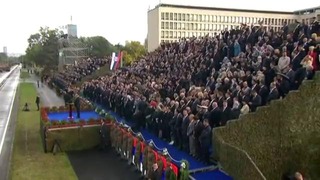 Путин на военном параде в Сербии 16 октября 2014 года
