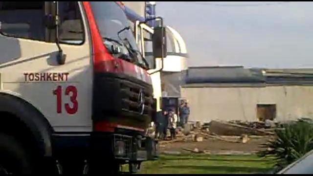 Взрыв заправки MQ-Servis в Ташкенте ( Съемка с проезжающей машины )