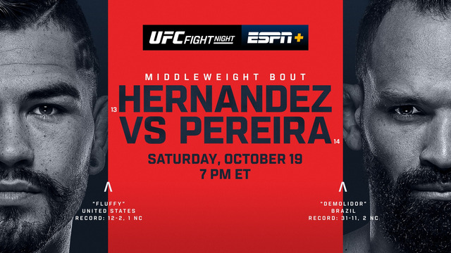 UFC Fight Night 245: Pereira vs. Hernandez (ОСНОВНОЙ КАРД) 20.10.2024 | Энтони Эрнандес – Мишель Перейра