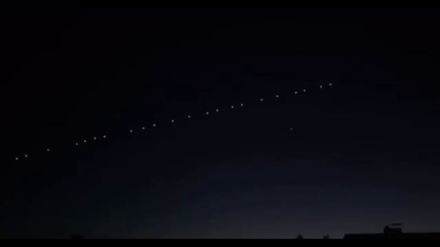 Спутники Starlink Илона Маска в небе над Ташкентом