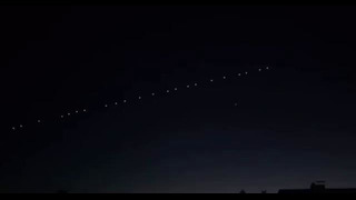 Спутники Starlink Илона Маска в небе над Ташкентом