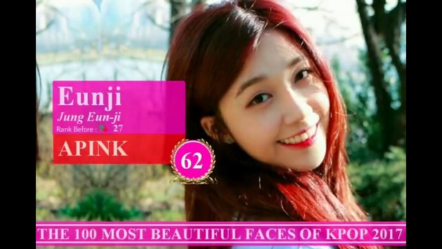 The 100 Most Beautiful Faces Of Kpop 2017 [OFFICIAL]