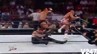 The Rock vs Kurt Angle vs The Undertaker Vengeance 2002 highlights