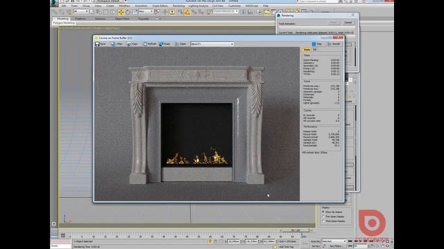3Ds Max Corona Render. Создание пламени