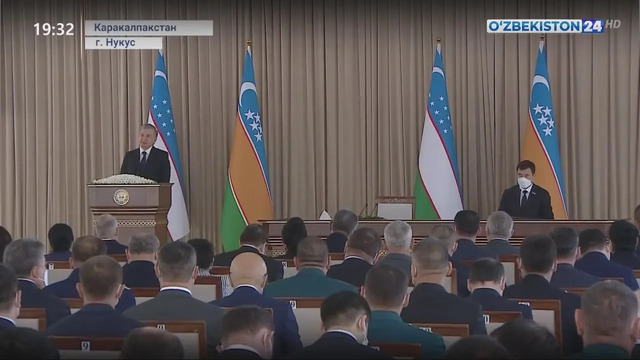 Рабочий визит Президента Шавката Мирзиёева в Республику Каракалпакстан