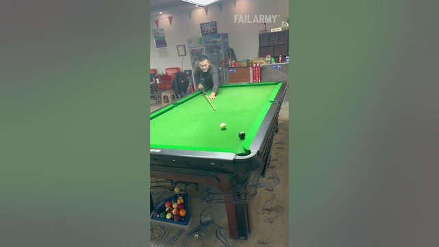 Epic fail, corner pocket