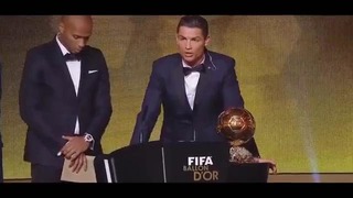 Cristiano Ronaldo – FIFA Ballon d’Or 2014 Winning Reaction