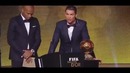 Cristiano Ronaldo – FIFA Ballon d’Or 2014 Winning Reaction