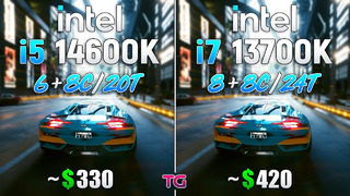 Core i5 14600K vs Core i7 13700K – Test in 10 Games