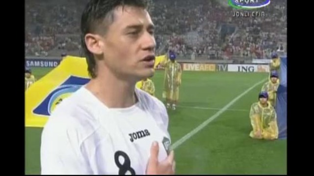 Гимн Республики Узбекистан перед матчем Ю. Корея – Узбекистан