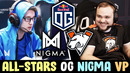 Miracle invoker vs noone qop — og, nigma, vp in all-stars mmr