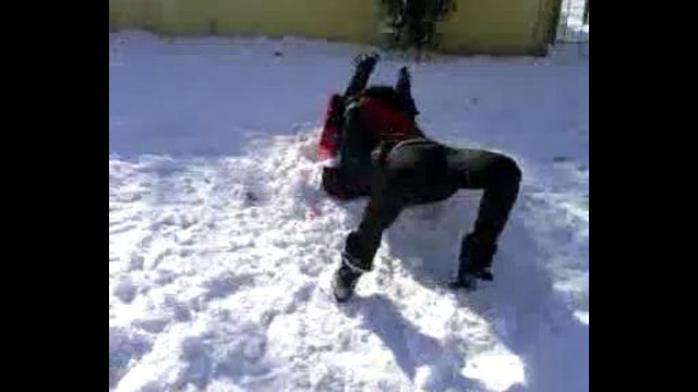 Прогиб на снегу